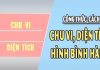 công thức tính diện tích hình bình hành và chu vi hình bình hành